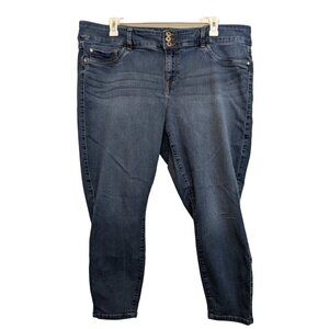 Torrid Denim First At Fit Blue Skinny Jeans Womens 24R